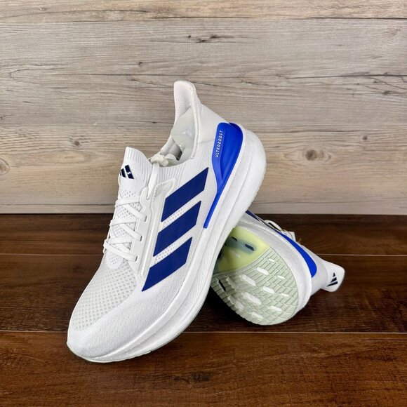 adidas Ultraboost 5X Mens Size 10.5 Cloud White Dark Blue Putty Grey JH7249 - Picture 1 of 9